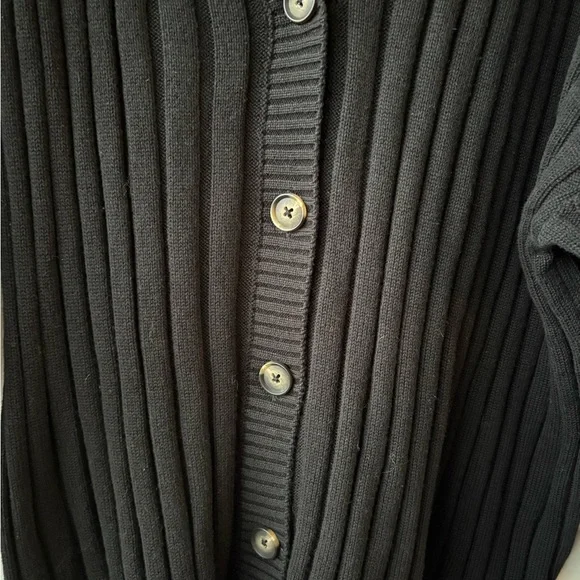 Torrid Black Button Up Ribbed Cardigan - Picture 4 of 6
